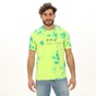 DIESEL-Ανδρικό t-shirt DIESEL A00281-0WAXP κίτρινο tie dye