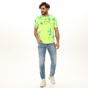 DIESEL-Ανδρικό t-shirt DIESEL A00281-0WAXP κίτρινο tie dye