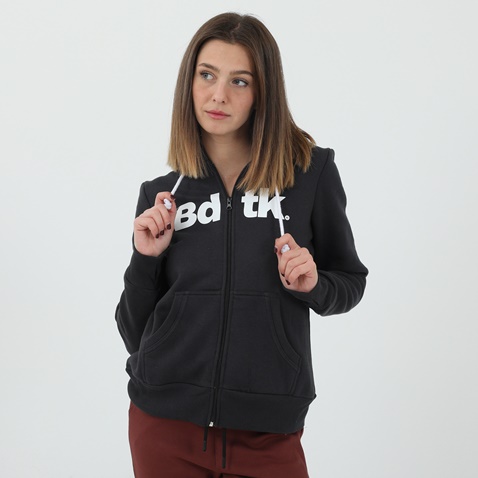 BODYTALK-Γυναικεία ζακέτα Bodytalk Hooded Full Zip Sweater μαύρη