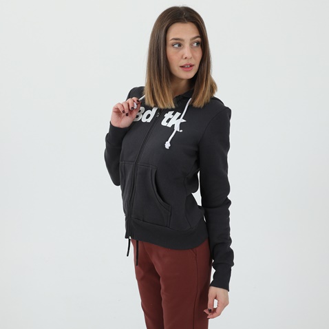 BODYTALK-Γυναικεία ζακέτα Bodytalk Hooded Full Zip Sweater μαύρη