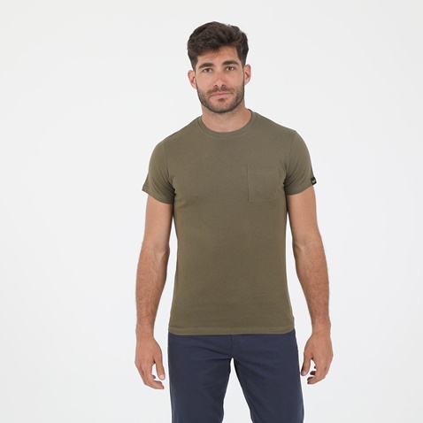 GREENWOOD-Ανδρικό t-shirt GREENWOOD GRW02 CITY χακί