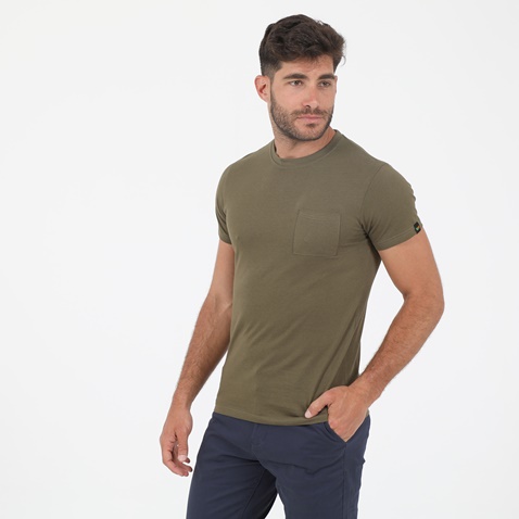 GREENWOOD-Ανδρικό t-shirt GREENWOOD GRW02 CITY χακί