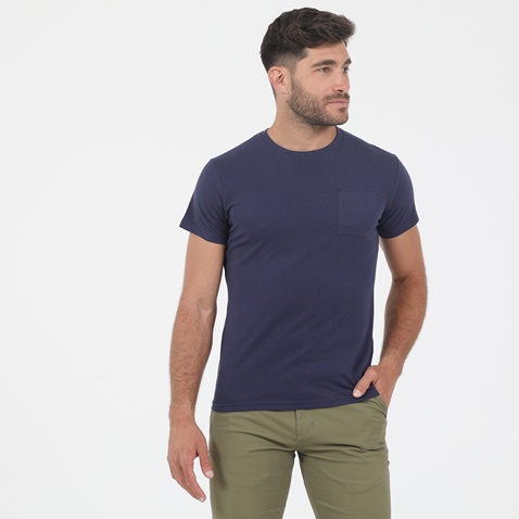 GREENWOOD-Ανδρικό t-shirt GREENWOOD GRW02 CITY μπλε ναυτικό