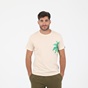 GREENWOOD-Ανδρικό t-shirt GREENWOOD GRW06 FINIKAS εκρού