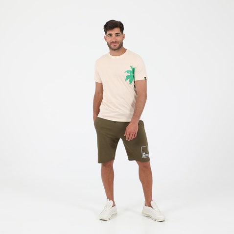 GREENWOOD-Ανδρικό t-shirt GREENWOOD GRW06 FINIKAS εκρού