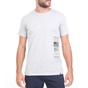 BATTERY-Ανδρικό t-shirt BATTERY 21K903391 γκρι