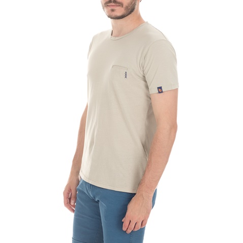 BATTERY-Ανδρικό t-shirt BATTERY 211000681 γκρι