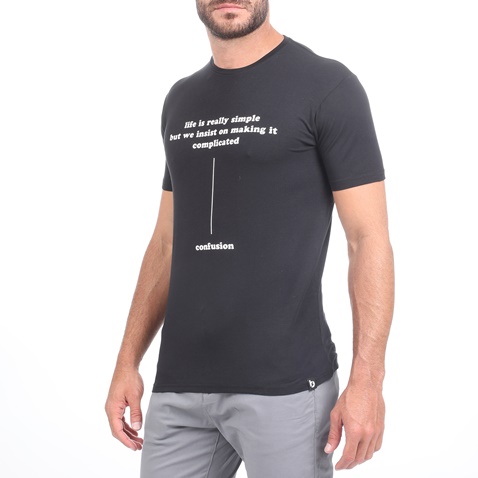 BATTERY-Ανδρικό t-shirt BATTERY μαύρο