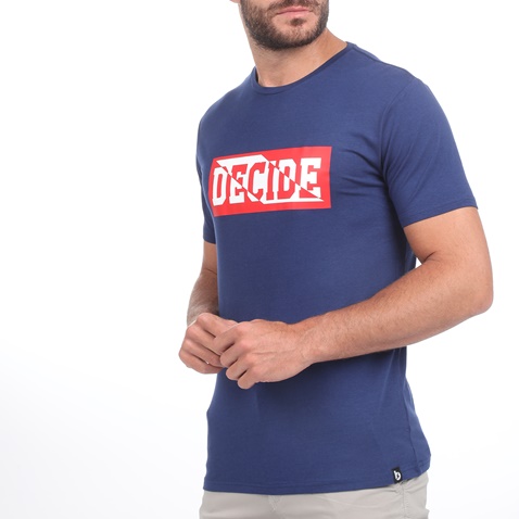 BATTERY-Ανδρικό t-shirt BATTERY MODAL μπλε