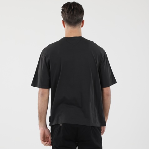 DIRTY LAUNDRY-Ανδρικό oversized t-shirt DIRTY LAUNDRY DLMT2121F D2C ανθρακί