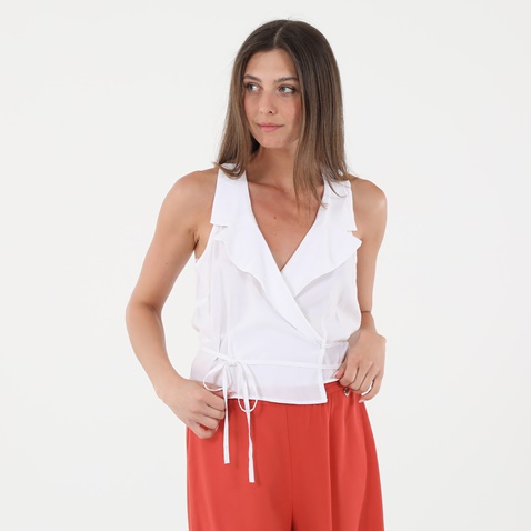 'ALE-Γυναικείο cropped top 'ALE 81259463 λευκό