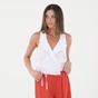 'ALE-Γυναικείο cropped top 'ALE 81259463 λευκό