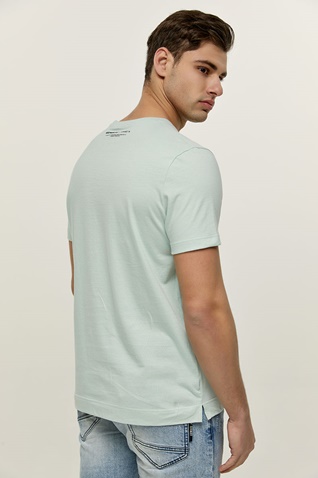 EDWARD JEANS-Ανδρικό t-shirt EDWARD JEANS MP-N-TOP-S22-010 ANDER ανοιχτό πράσινο