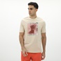 BODYTALK-Ανδρικό t-shirt BODYTALK 1231-953128 εκρού