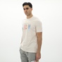 BODYTALK-Ανδρικό t-shirt BODYTALK 1231-953428 εκρού