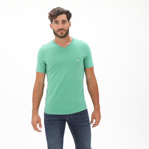 EDWARD JEANS-Ανδρικό t-shirt EDWARD JEANS  MP-N-TOP-S20-031 VINEK πράσινο