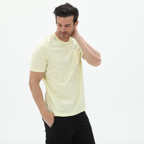 BODYTALK-Ανδρικό t-shirt BODYTALK 1221-951328 εκρού