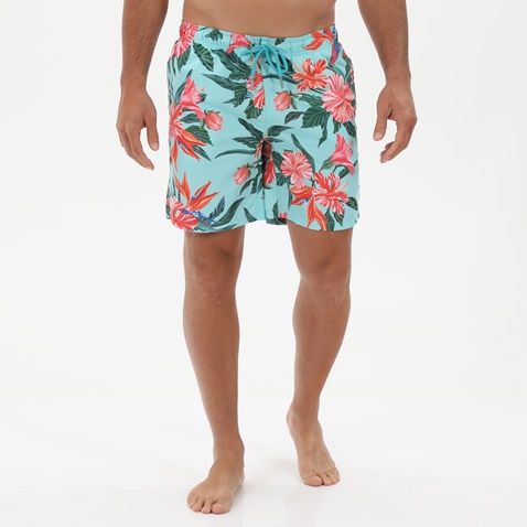 GANT-Ανδρικό μαγιό GANT 922216204 Lc Tropical Print τιρκουάζ