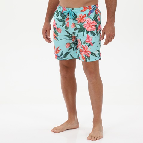 GANT-Ανδρικό μαγιό GANT 922216204 Lc Tropical Print τιρκουάζ