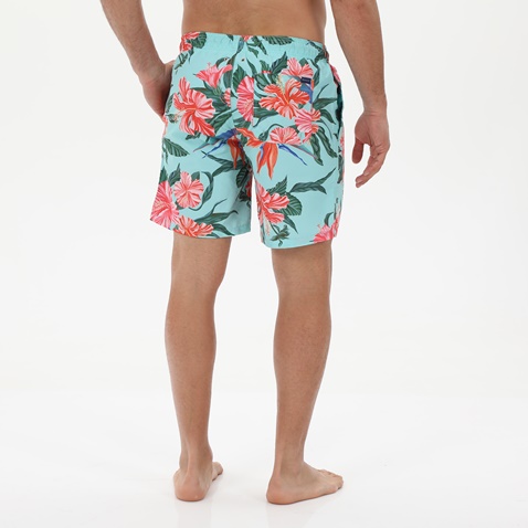 GANT-Ανδρικό μαγιό GANT 922216204 Lc Tropical Print τιρκουάζ