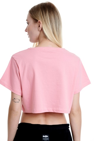 BODYTALK-Γυναικείο cropped t-shirt BODYTALK 1201-909120 ροζ