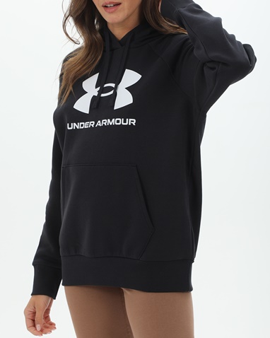 UNDER ARMOUR-Γυναικεία φούτερ μπλούζα UNDER ARMOUR 1379501 UA Rival Fleece Big Logo μαύρη