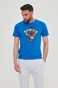 BLUE HUNTER-Ανδρικό t-shirt BLUE HUNTER  23001011510 CHERRY μπλε