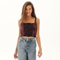 'ALE-Γυναικείο cropped top 'ALE 82441365 μοβ