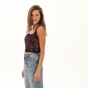 'ALE-Γυναικείο cropped top 'ALE 82441365 μοβ