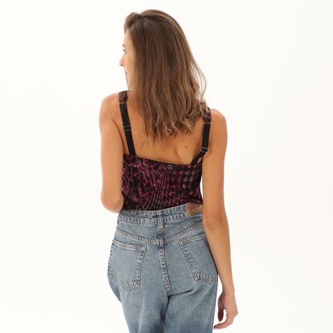 'ALE-Γυναικείο cropped top 'ALE 82441365 μοβ