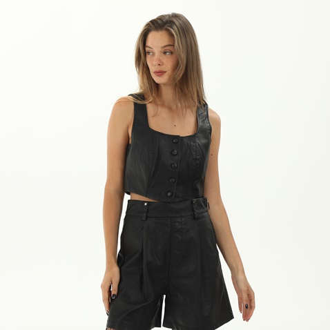 ATTRATTIVO-Γυναικείο cropped top ATTRATTIVO 9915092 μαύρο