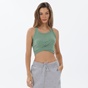 BODYTALK-Γυναικείο αθλητικό cropped top BODYTALK 1212-902020 πράσινο