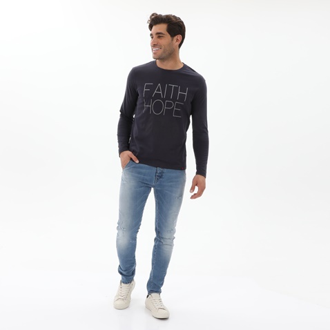 EDWARD JEANS-Ανδρικό jean παντελόνι EDWARD JEANS MP-D-JNS-S23-037 AROLO-S23 μπλε