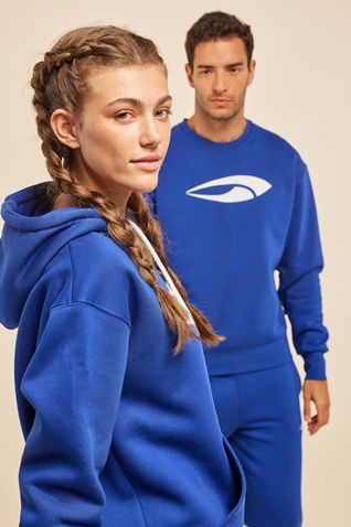 BLUE HUNTER-Unisex φούτερ BLUE HUNTER 24113080130 HOODIE CHARACTER μπλε