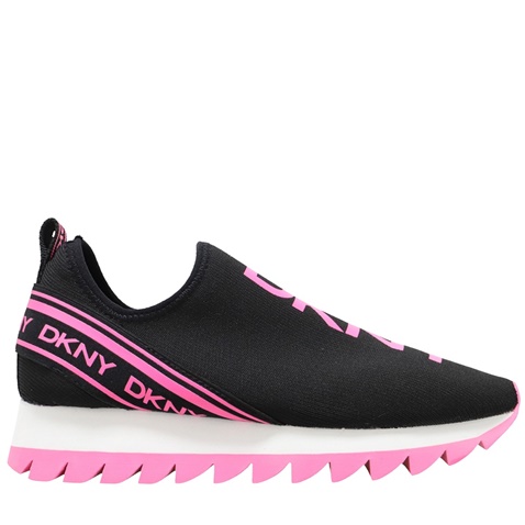 DKNY-Γυναικεία sneakers DKNY K3165129 ABBI SNEAKER LOW μαύρα φούξια