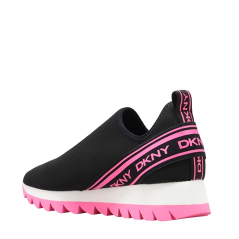 DKNY-Γυναικεία sneakers DKNY K3165129 ABBI SNEAKER LOW μαύρα φούξια