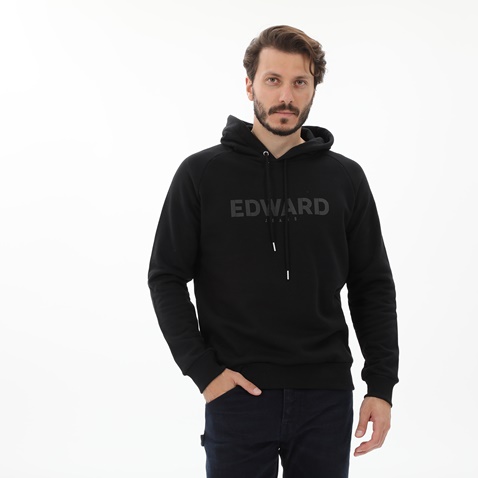 EDWARD JEANS-Ανδρική φούτερ μπλούζα EDWARD JEANS MP-N-FLS-W22-024 JUDSON μαύρη