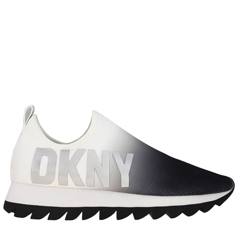 DKNY JEANS-Γυναικεία slip on sneakers DKNY K4273491 AZER λευκά μαύρα