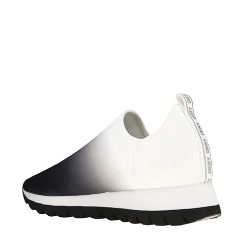 DKNY JEANS-Γυναικεία slip on sneakers DKNY K4273491 AZER λευκά μαύρα