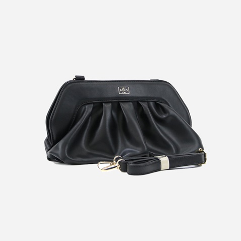 VQF POLO LINE-Γυναικεία τσάντα χειρός χιαστί VQF POLO LINE 2123 HANDBAG μαύρη