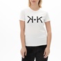 KENDALL+KYLIE-Γυναικείο t-shirt KENDALL+KYLIE KKW.2W1.016.008 CLASSIC HEART λευκό