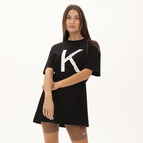 KENDALL+KYLIE-Γυναικείο t-shirt KENDALL+KYLIE KKW.2W1.016.028 LONGFIT OVERSIZED μαύρο