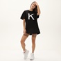 KENDALL+KYLIE-Γυναικείο t-shirt KENDALL+KYLIE KKW.2W1.016.028 LONGFIT OVERSIZED μαύρο