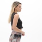 KENDALL+KYLIE-Γυναικείο cropped top KENDALL+KYLIE KKW.2W0.016.001 ZIPPER μαύρο