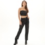 KENDALL+KYLIE-Γυναικείο δερμάτινο παντελόνι KENDALL+KYLIE KKW.2W0.020.006 μαύρο