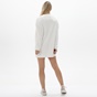 KENDALL+KYLIE-Γυναικείο mini φούτερ φόρεμα KENDALL+KYLIE KKW.2W0.030.006 OVERSIZED λευκό