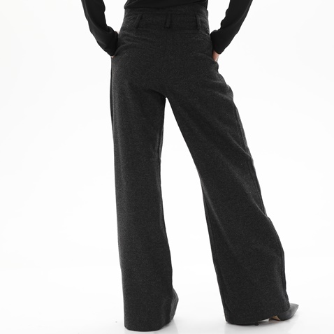 STAFF JEANS-Γυναικεία wide leg παντελόνα STAFF JEANS 60-017.036 SANDY γκρι