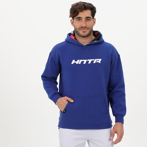 BLUE HUNTER-Ανδρική φούτερ μπλούζα BLUE HUNTER 24111080130 M BALLER HOODIE μπλε