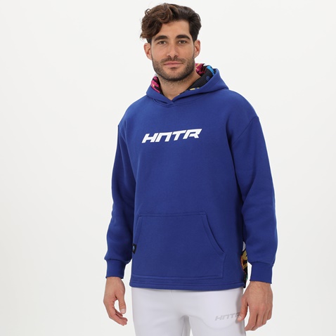 BLUE HUNTER-Ανδρική φούτερ μπλούζα BLUE HUNTER 24111080130 M BALLER HOODIE μπλε