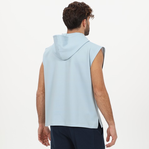 BLUE HUNTER-Ανδρική αμάνικη φούτερ μπλούζα BLUE HUNTER 24111100123 M HOODIE FLEXER γαλάζια